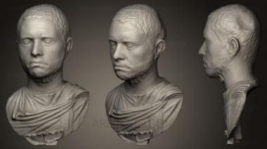 Busts and heads antique and historical (BUSTA_0333) 3D model for CNC machine